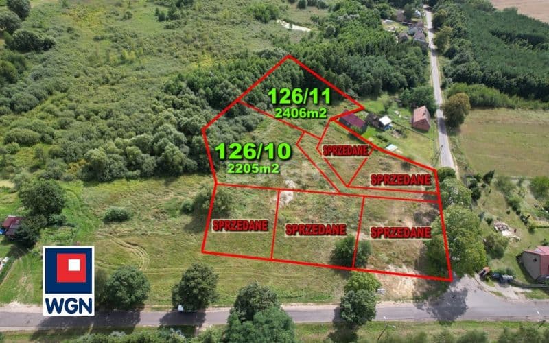 Działka pod budowę 2205m2 (warunki zabudowy) — zdjęcie 3