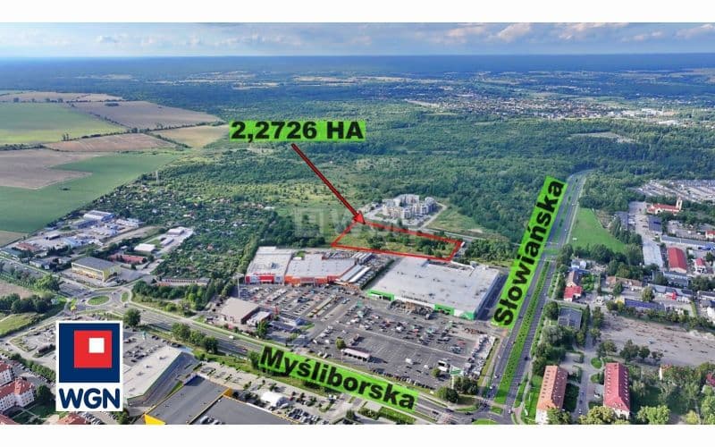 Działka inwestycyjna - MPZP - Usługi 1 UC