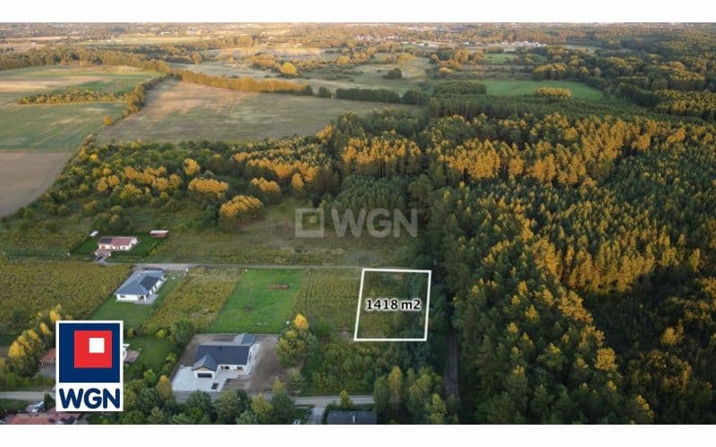 Działka budowlana przy samym lesie!